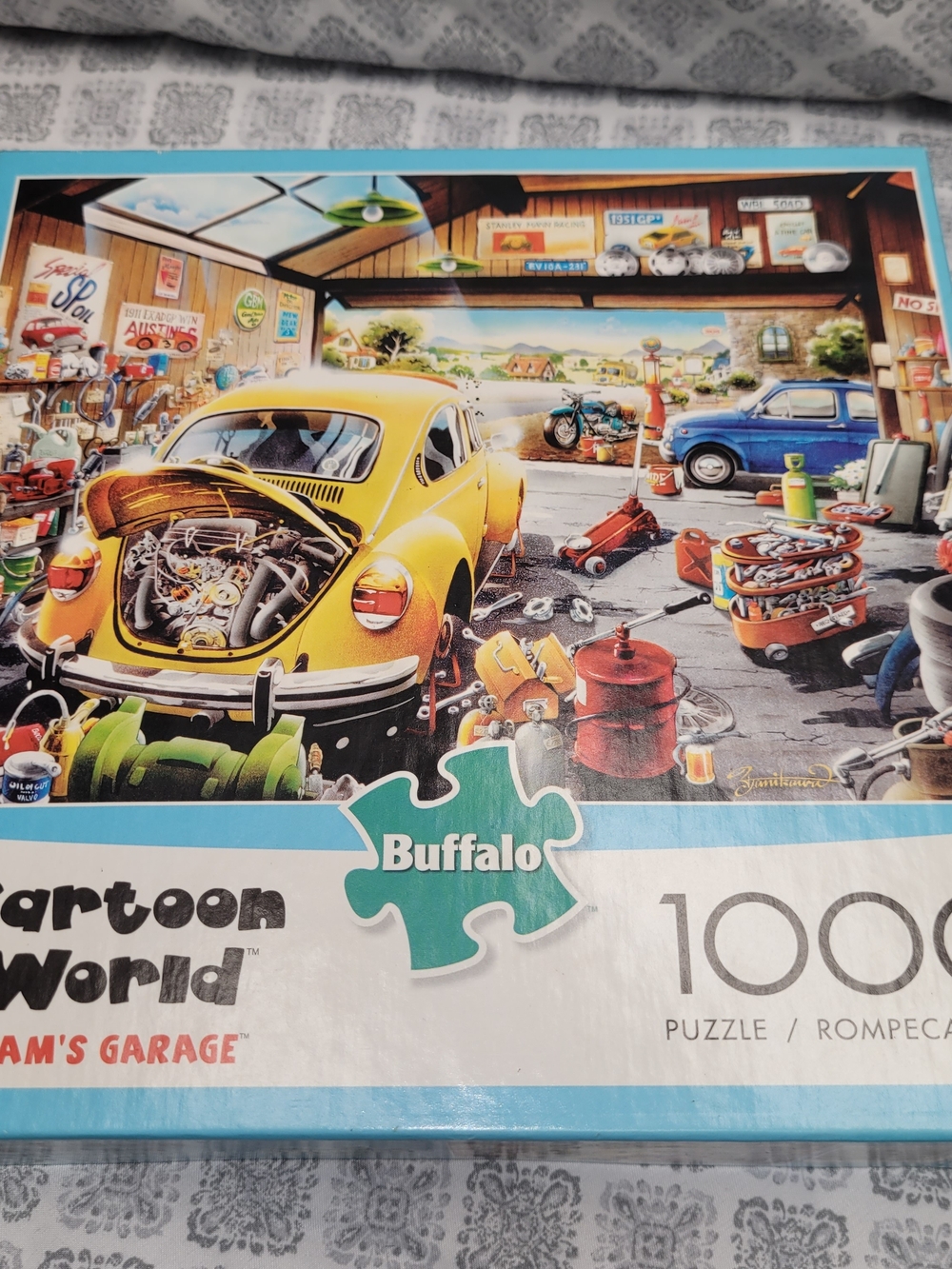 1000 Pieces Puzzle- Volkswgen Garage Buffalo David Bitton Cartoon World Sam's - Picture 2 of 6
